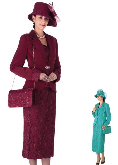 Mensusa Products Women Dress Set Burgundy, Turquoise