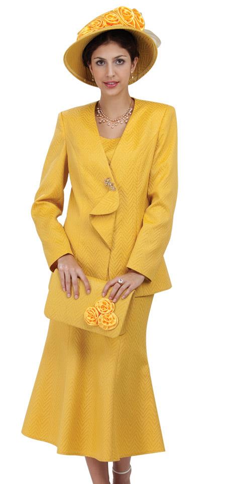 Mensusa Products Women 3 Piece Dress Set Yellow