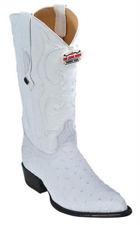 Mensusa Products Full Quill Ostrich Vintage White Los Altos Mens Cowboy Boots Western Classics 320