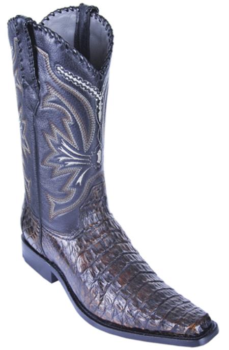 Mensusa Products Caiman Vintage Brown Los Altos Men's Cowboy Boots Western Classics Style 340