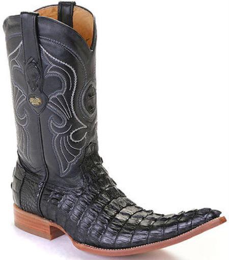 Mensusa Products Caiman TaCroc Black Los Altos Men's Cowboy Boots Western Classics Riding 340