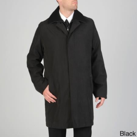 Mensusa Products Mens 'Rudy' Microfiber Raincoat Black