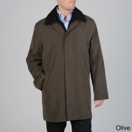Mensusa Products Men's 'Rudy' Raincoat with Snapout Liner Olive