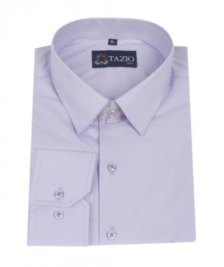 Mensusa Products Mens Dress Shirt Slim Fit Lavender