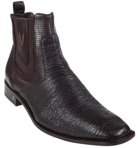 Mensusa Products Men's Brown Genuine Shark Dressy Boot 317