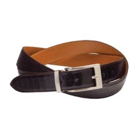 Mensusa Products Ostrich Leg Belt Available in Black, Brown, Navy, Caramel & Sand Colors