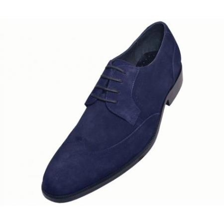 Mensusa Products Mens Navy Hand Made Leather Shoes