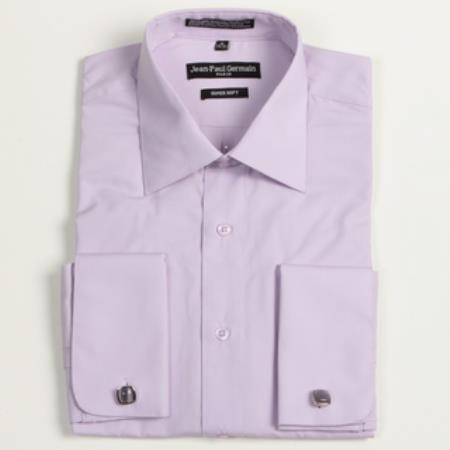Mensusa Products Men's Lavender French Cuff Big & Tall Dress Shirt