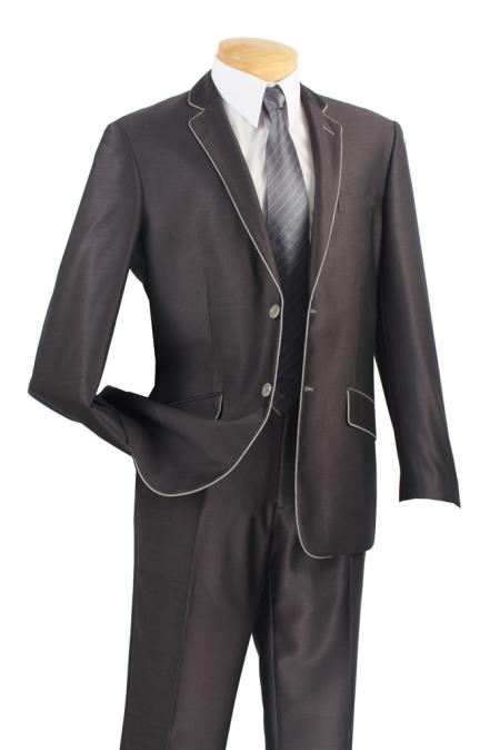Mensusa Products Men's Luxurious Slim Fit Suits Set Black