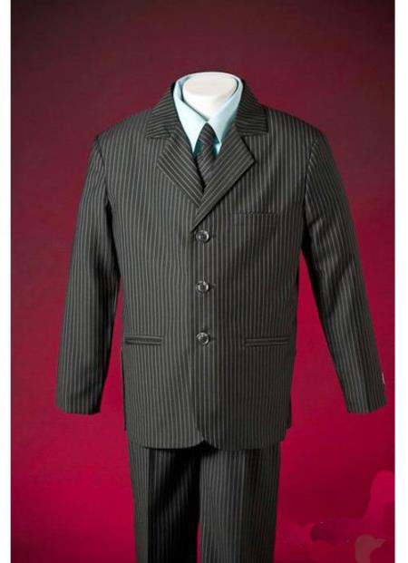 Mensusa Products Essential Grey Pinstripe Cheap Custom Formal Boys Fashion Suits