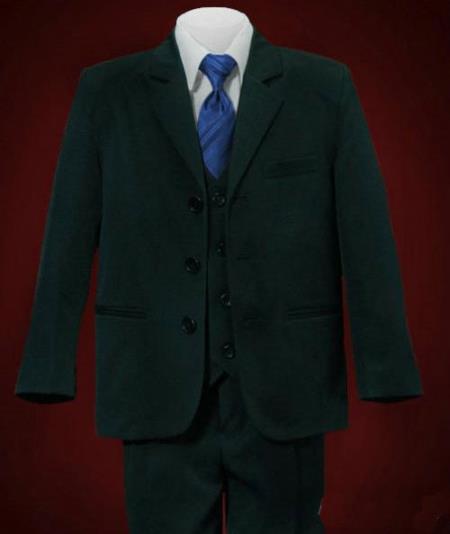 Mensusa Products Black 3 Piece New Arrival Handsome 3 Buttons Front Tailored Fashion Suits For Boys
