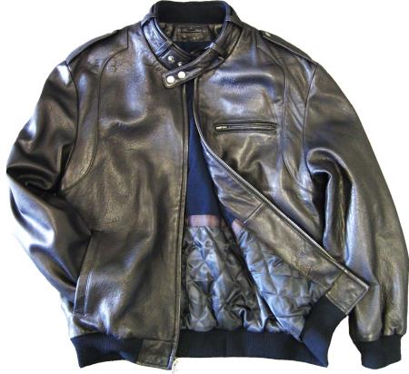 Mensusa Products Mens Leather Bomber Jacket Soft Lambskin Black tanners avenue jacket