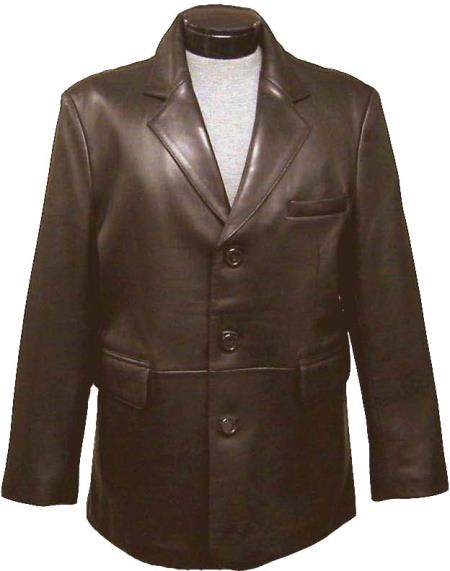 Mensusa Products men's classic 3button blazer (brown split) tanners avenue jacket