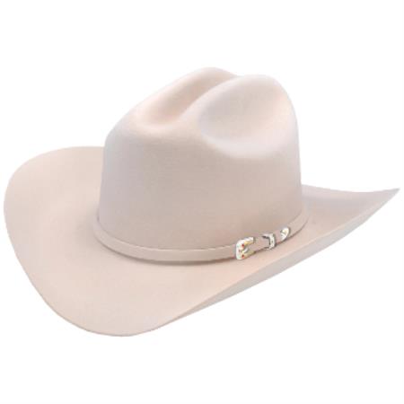 Mensusa Products Los Altos HatsJoan Style Felt Cowboy Hat Silver Belly