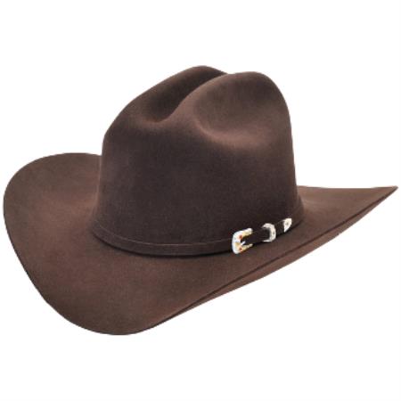 Mensusa Products Los Altos HatsJoan Style Felt Cowboy Hat Brown