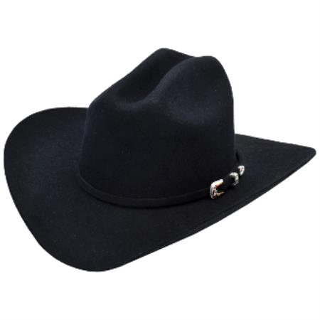 Mensusa Products Los Altos HatsJoan Style Felt Cowboy Hat Black