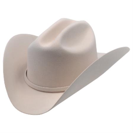 Mensusa Products Los Los Altos HatsValentin Style Cowboy Hat Silver Belly