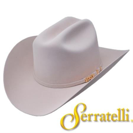 Mensusa Products Serratelli Hat Company100xBeaver Fur Felt Western Cowboy Hat Buck Skin