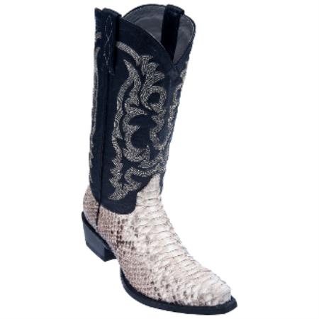Mensusa Products Los Altos BootsMen's Python Snip Toe Cowboy Boots