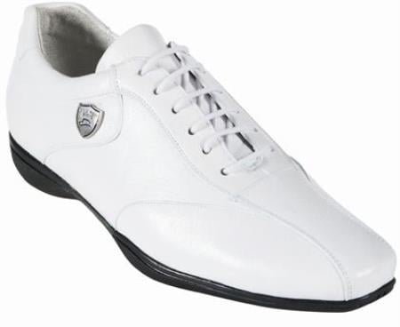 Mensusa Products Deer Leather Mens Shoe White