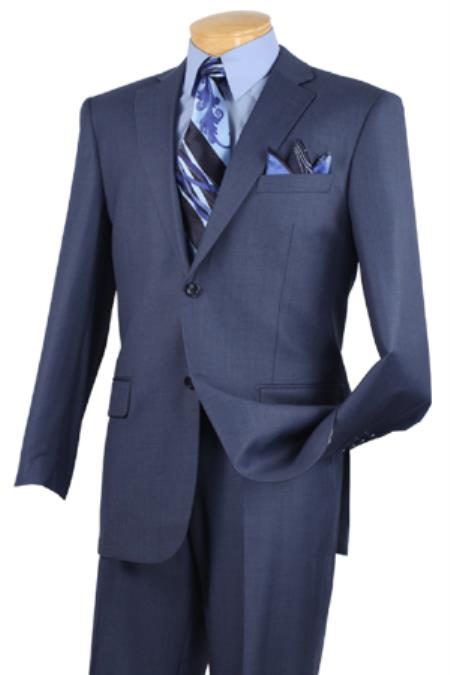 Mensusa Products Mens Executive 2 Piece Suit Blue