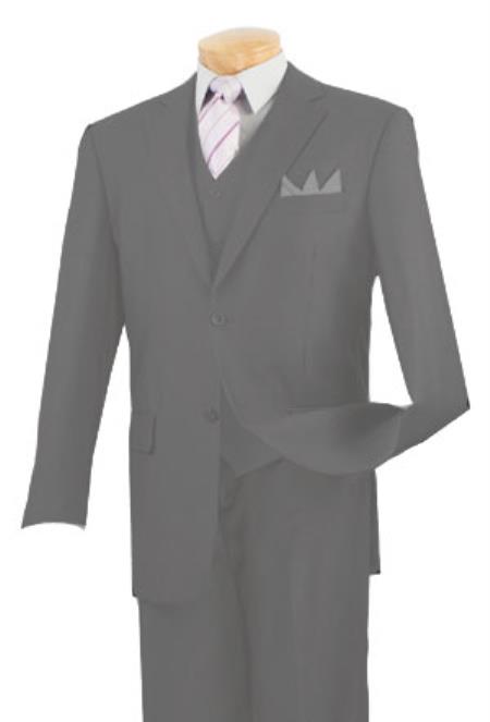 Mensusa Products Mens Executive 2 Piece Suit Gray