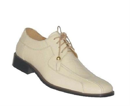 Mensusa Products Men's High Quality Oxford Fashion Dress Shoes Cream