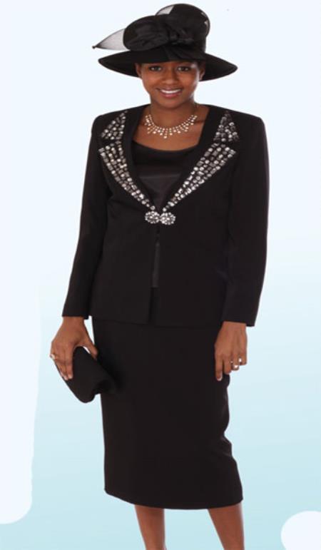 Mensusa Products Lynda Couture Promotional Ladies Suits Black