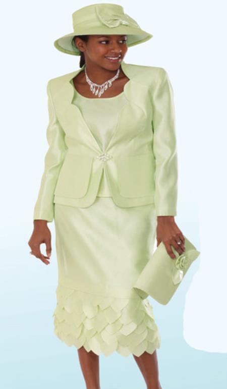 Mensusa Products Lynda Couture Promotional Ladies Suits Lime