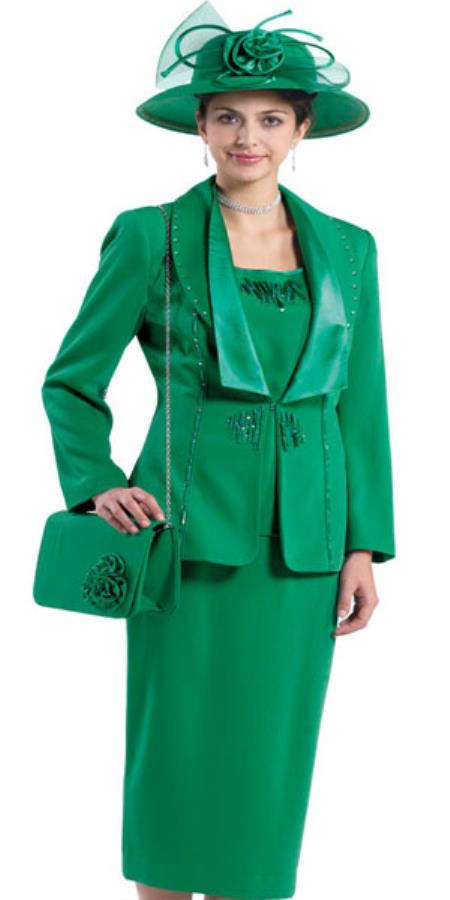 Mensusa Products Lynda Couture Promotional Ladies Suits Emerald Green