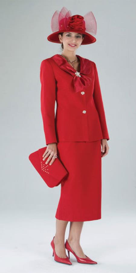 Mensusa Products Lynda Couture Promotional Ladies Suits Red
