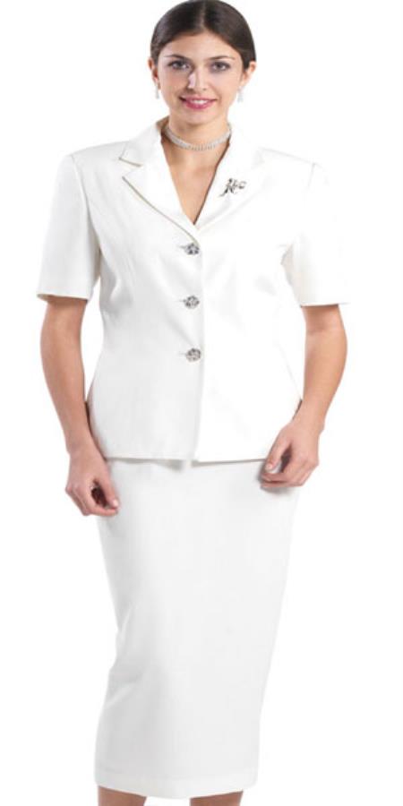 Mensusa Products Lynda Couture Promotional Ladies Suits Ivory