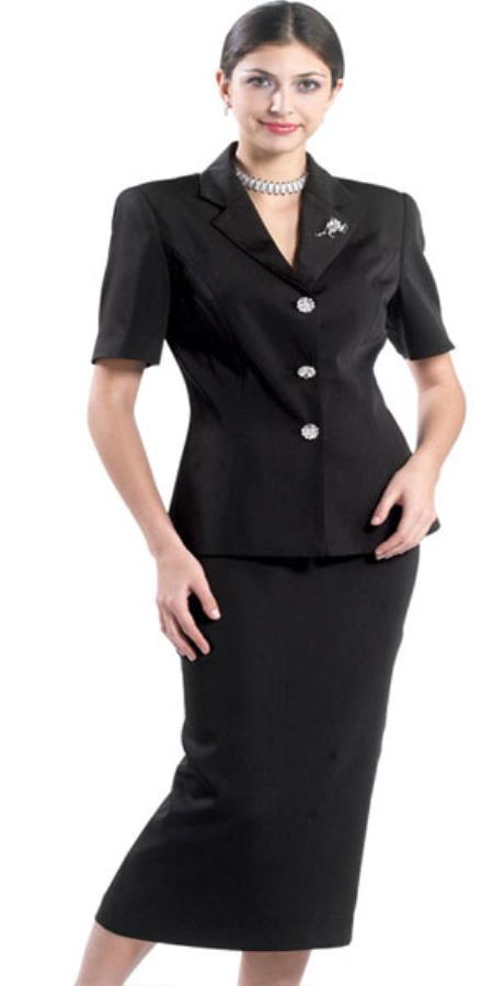 Mensusa Products Lynda Couture Promotional Ladies Suits Black
