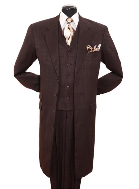 Mensusa Products Luxurious Church Suits For Men Brown