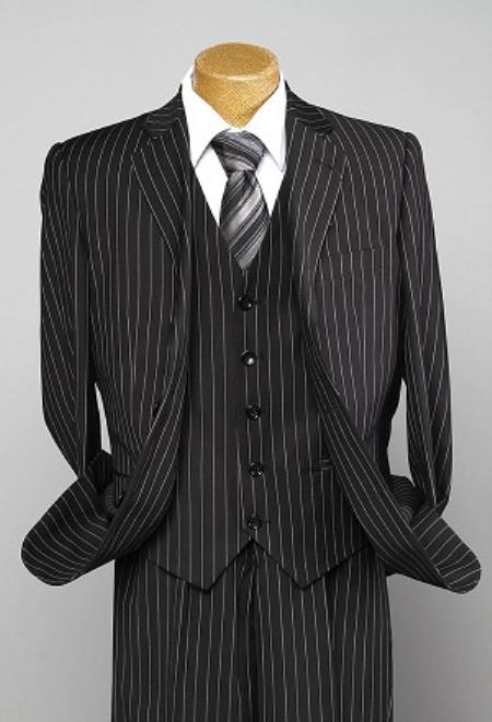 Mensusa Products Boy's Navy Pinstripe Designer Suit