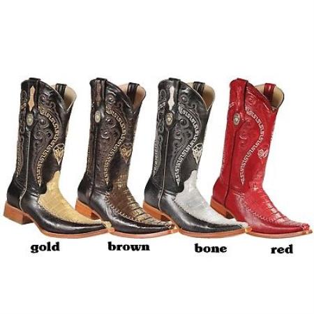 Mensusa Products XxxToe Caiman Western Cowboy Boots By White Diamonds