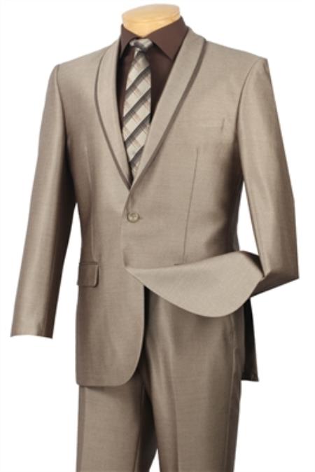 Mensusa Products Men's Fashion Silm Fit Suit Beige