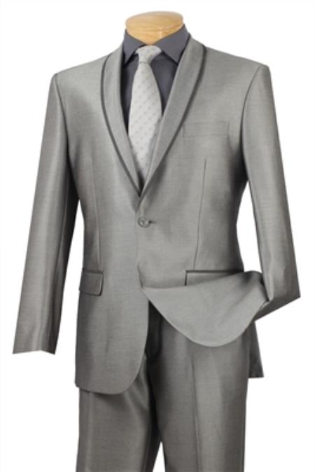 Mensusa Products Gray Men's Fashion Slim Fit Suit