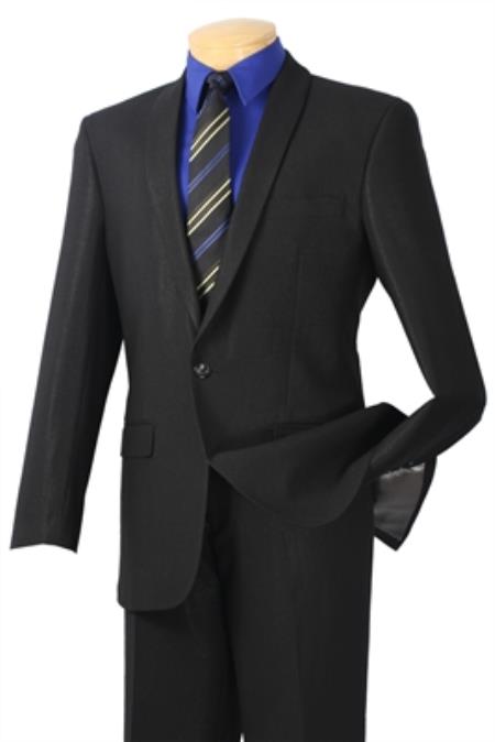 Mensusa Products Black Men's Fashion Slim Fit Suit
