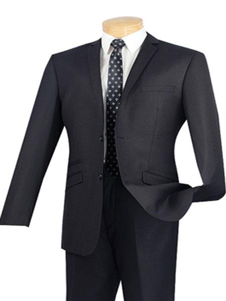 Mensusa Products Navy Men's Fashion Silm Fit Suits Solid Color