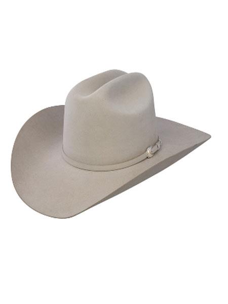 Mensusa Products Stetson cowboy hat-Stetson Hats-10x Shasta Beaver Fur Felt Western Cowboy Hat-Mist Gray