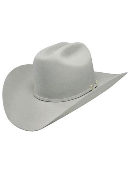 Mensusa Products Stetson cowboy hat-Stetson Hat-High Point 6x Mist Gray Fur Felt Cowboy Hat