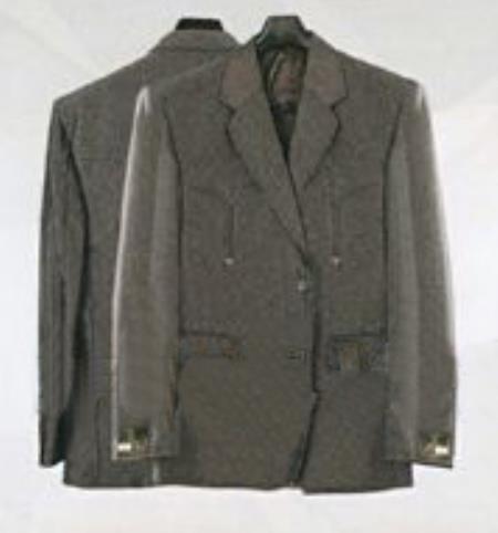 Mensusa Products Mens Western Suits grey