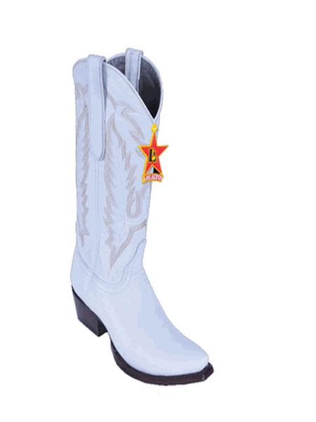 Mensusa Products Los Altos White Deer Snip-toe Cowgirl ~ Women boots