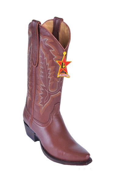 Mensusa Products los Altos Cognac Deer Snip-toe Cowgirl ~ Women boots