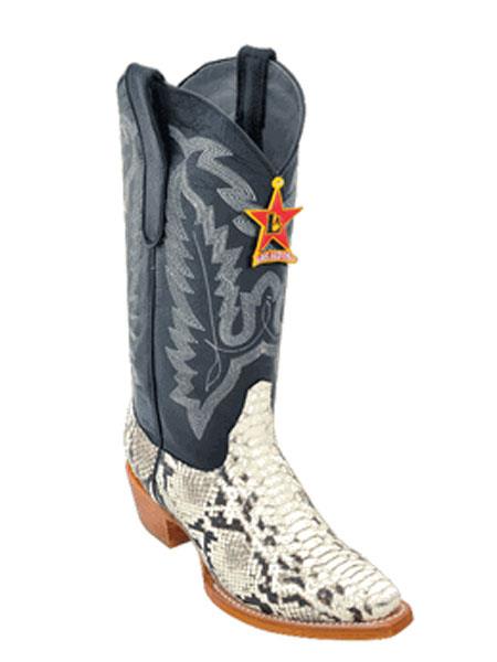 Mensusa Products Los Altos Natural Python Snip-toe Cowgirl ~ Women Boots