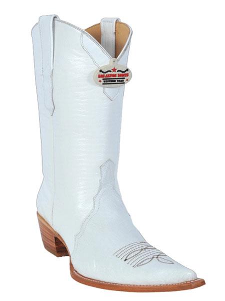 Mensusa Products Los Altos Ladies' White Smooth Ostrich Cowgirl ~ Women Boots