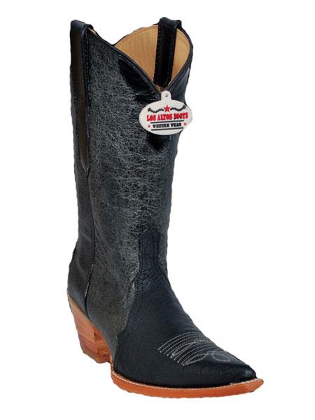 Mensusa Products Los Altos Ladies' Black Smooth Ostrich Cowgirl ~ Women Boots