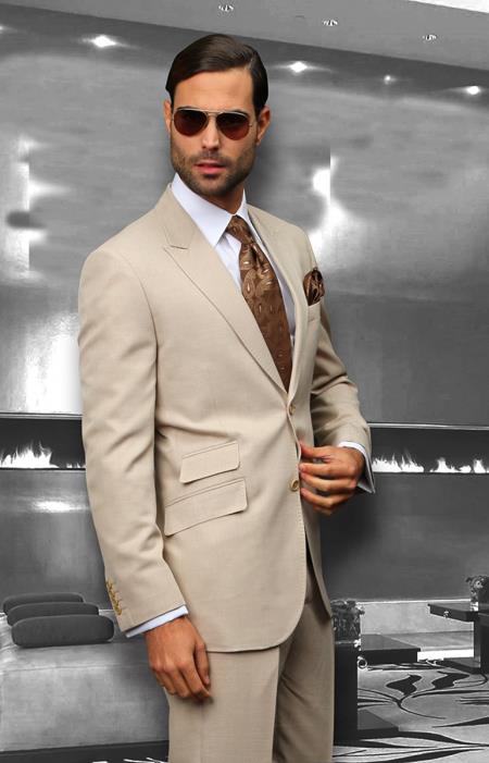 Mensusa Products Affordable Discounted clearance sale Modern Fit Single Breasted 2 Button Suit Made With Poly Blend