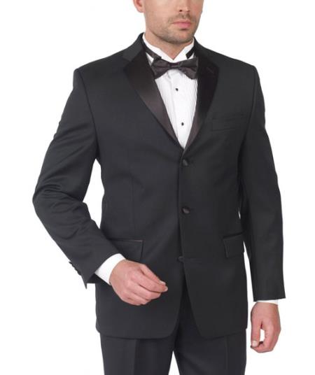 Mensusa Products Lauren By Ralph Lauren Wool Tuxedo Three Button with Double Pleat